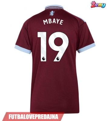 Lacne Ženy Futbalové dres Aston Villa Ibrahim Mbaye #19 2026-27 Krátky Rukáv - Domáci